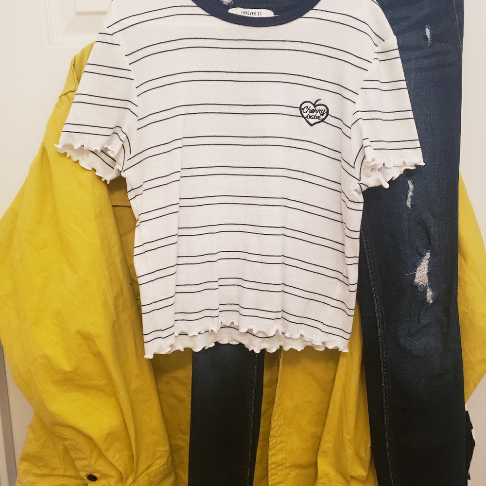 Striped Crop Top